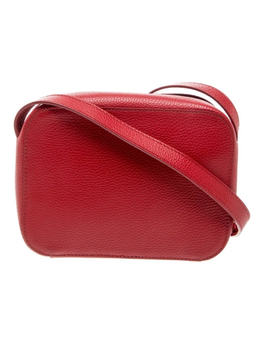 Cuyana Red Pebbled Leather Crossbody with Tassel - Picture 11 of 12